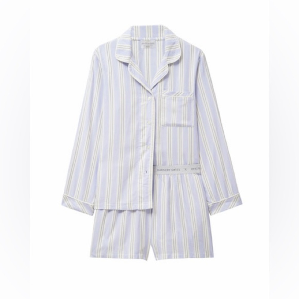 Stripe & Stare Soft Brushed Woven Pajama Set – Women’s Size S